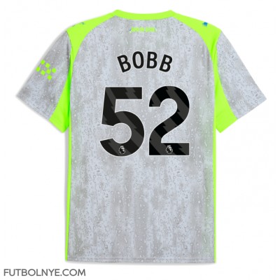 Camiseta Manchester City Oscar Bobb #52 Tercera Equipación 2025-26 manga corta Camiseta Manchester City Oscar Bobb #52 Tercera Equipación 2025-26 manga corta